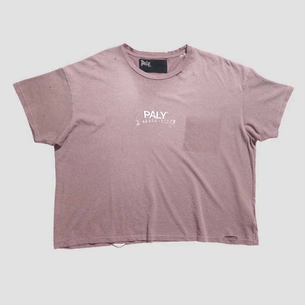 Short Sleeve Crewneck T-Shirt in Mauve Pink